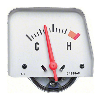 Console Temperature Gauge for 1968-69 Chevrolet Camaro - Silver Face