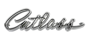 Kotflügel-Embleme für 1968-69 Oldsmobile Cutlass - Schriftzug "Cutlass"