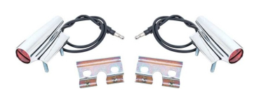 Fender Mounted Turn Signal Indicator Assemblies for 1968-69 Dodge Dart - Pair