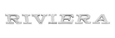 Hauben-Emblem für 1968-69 Buick Riviera - Buchstaben "RIVIERA"