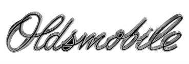 Grille Emblem for 1968-69 Oldsmobile 88 and 98 - Script Oldsmobile
