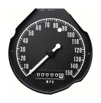 Speedometer for 1968-70 Dodge B-Body with Rallye Gauge Package - Display in Miles