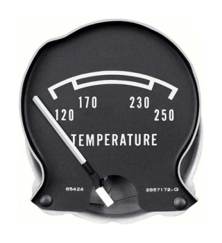 Temperatur-Anzeige für 1968-70 Dodge B-Body mit Rallye Armaturen