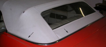 Zierleisten-Satz des Verdeckkastens für 1968-72 Oldsmobile Cutlass und 442 Convertible - 3-teilig