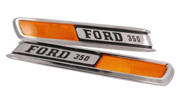 Hood Emblems for 1968-72 Ford F350 - FORD 350 Set