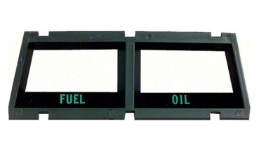Gehäuse-Blende -B- für 1968-74 Chevrolet Nova - FUEL/OIL