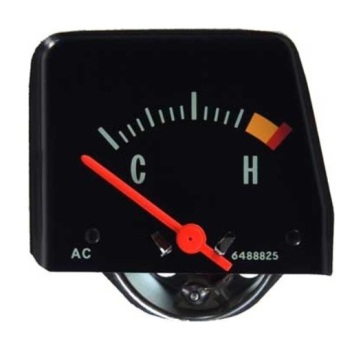 Console Temperature Gauge for 1968-74 Chevrolet Nova - Black Face