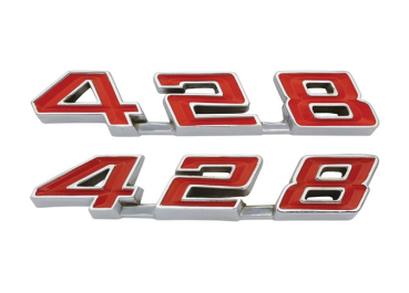 Rocker Panel Emblems for 1968 Pontiac Catalina - 428/Pair