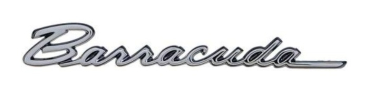 Fender Emblems for 1968 Plymouth Barracuda - Barracuda Script