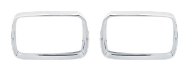 Park/Turn Light Bezels for 1968 Plymouth Barracuda - Pair