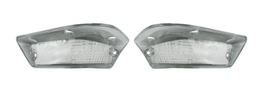 Park/Turn Light Lenses -Clear- for 1968 Pontiac Bonneville - Pair