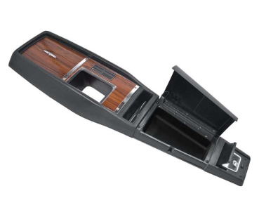 Center Console Assembly for 1968 Chevrolet Camaro with 3-Speed Manual Transmission - Walnut Woodgrain