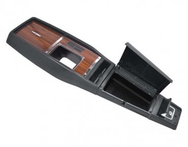 Center Console Assembly for 1968 Chevrolet Camaro with 4-Speed Manual Transmission - Walnut Woodgrain