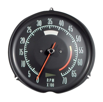 Tachometer for 1968 Chevrolet Corvette - 5600 RPM Red Line