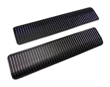 Chrome Hood Louvers for 1968 Oldsmobile Cutlass S and 442 - Pair