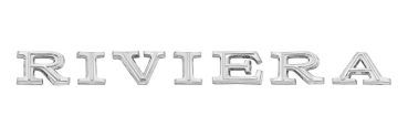 Kotflügel-Embleme für 1968-69 Buick Riviera - Buchstaben "RIVIERA" / Paar