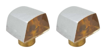 Fender Mounted Turn Signal Indicator Lenses for 1969-70 and 1972 Plymouth Valiant - Pair