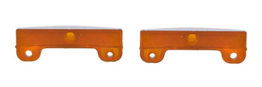 Hood Mounted Turn Signal Indicator Lenses for 1969-70 Dodge Charger - Pair