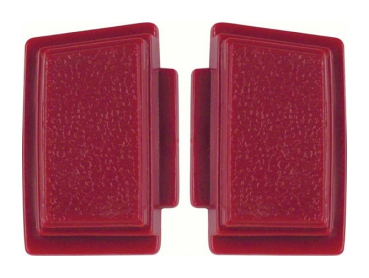 Steering Wheel Horn Buttons for 1969-70 Chevrolet Impala and Full Size Models - Red / Pair