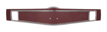 Steering Wheel Shroud for 1969-70 Chevrolet Impala / Full Size - Red / Chrome Trim