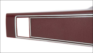 Steering Wheel Shroud for 1969-70 Chevrolet Impala / Full Size - Red / Chrome Trim