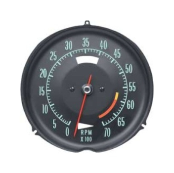 Tachometer for 1969-71 Chevrolet Corvette - 6000 RPM Red Line