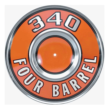 Air Cleaner Cover for 1969-71 Mopar 340 Four Barrel - orange