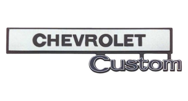 Handschuhfachdeckel-Emblem für 1969-72 Chevrolet Pickup - CHEVROLET Custom