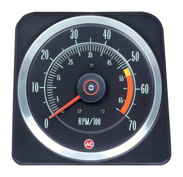 Tachometer for 1969 Chevrolet Camaro 396/325 HP and 396/350 HP - 5500 RPM