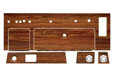 Armaturenbrett-Blenden-Set -B- für 1969 Chevrolet Camaro - Cherrywood Woodgrain