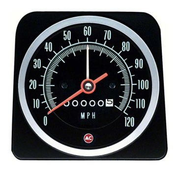 Speedometer -B- for 1969 Chevrolet Camaro - Display in Miles
