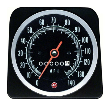 Speedometer -A- for 1969 Chevrolet COPO Camaro - Display in Miles