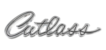 Trunk Emblem for 1969 Oldsmobile Cutlass - Script "Cutlass"