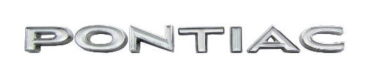 Heck-Emblem für 1969 Pontiac Firebird - Buchstaben PONTIAC
