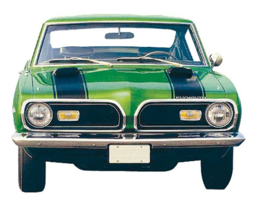 Stripe Set for 1969 Plymouth Barracuda - Hood/Header Stripes