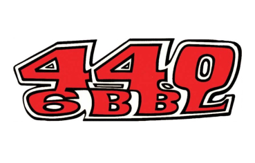 "440 6 BBL" Hauben-Decals für 1969 Plymouth Road Runner - Set