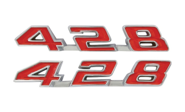 Fender Emblems for 1969 Pontiac Bonneville - 428