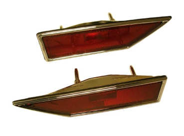 Rear Side Marker Light Assemblies for 1970-72 Oldsmobile Cutlass and 442 - Pair