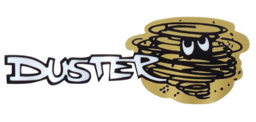"DUSTER" Tail Panel Decal for 1970-72 Plymouth Duster