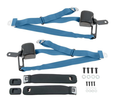 Front Seat Belts for 1970-73 Chevrolet Camaro - Bright Blue