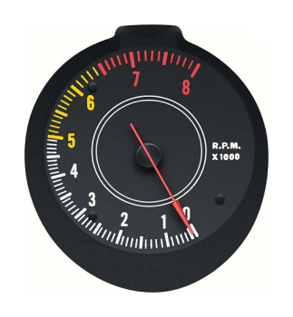 In-Dash Tachometer for 1970-74 Plymouth Barracuda and Cuda with Rallye Gauges