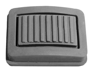 Park Brake Pedal Pad for 1970-74 Plymouth Barracuda and Cuda - Gray