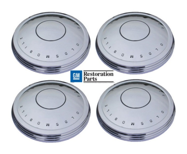 Small Disc Hub Cap Set for 1970-75 Oldsmobile F-85, Cutlass and 442 - 4-Piece