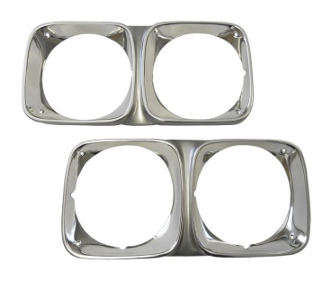 Headlight Bezels for 1970 Oldsmobile F-85, Cutlass and 442 - Pair