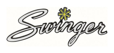 Trunk Emblem for 1970 Dodge Dart Swinger - Swinger Script