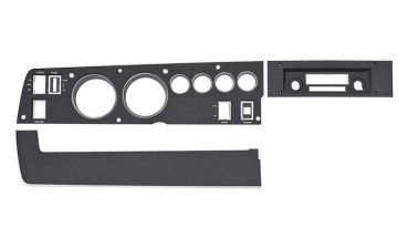 Rallye Dash Bezel Set for 1970 Plymouth B-Body Models with AC/with Standard Radio