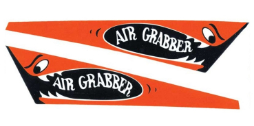 "AIR GRABBER teeth" Decals for 1970 GTX and Road Runner - Set