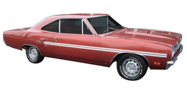 Stripe Set for 1970 Plymouth GTX - Side Stripes reflective