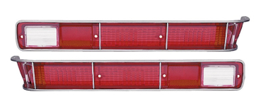Tail Lamp Lenses for 1971-72 Pontiac Le Mans - Left and Right Side