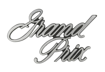 Pillar Post Emblems for 1971-72 Pontiac Grand Prix - Script "Grand Prix"